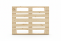 EPAL Euro pallet face-up with EPAL quality mark stamp visible on block